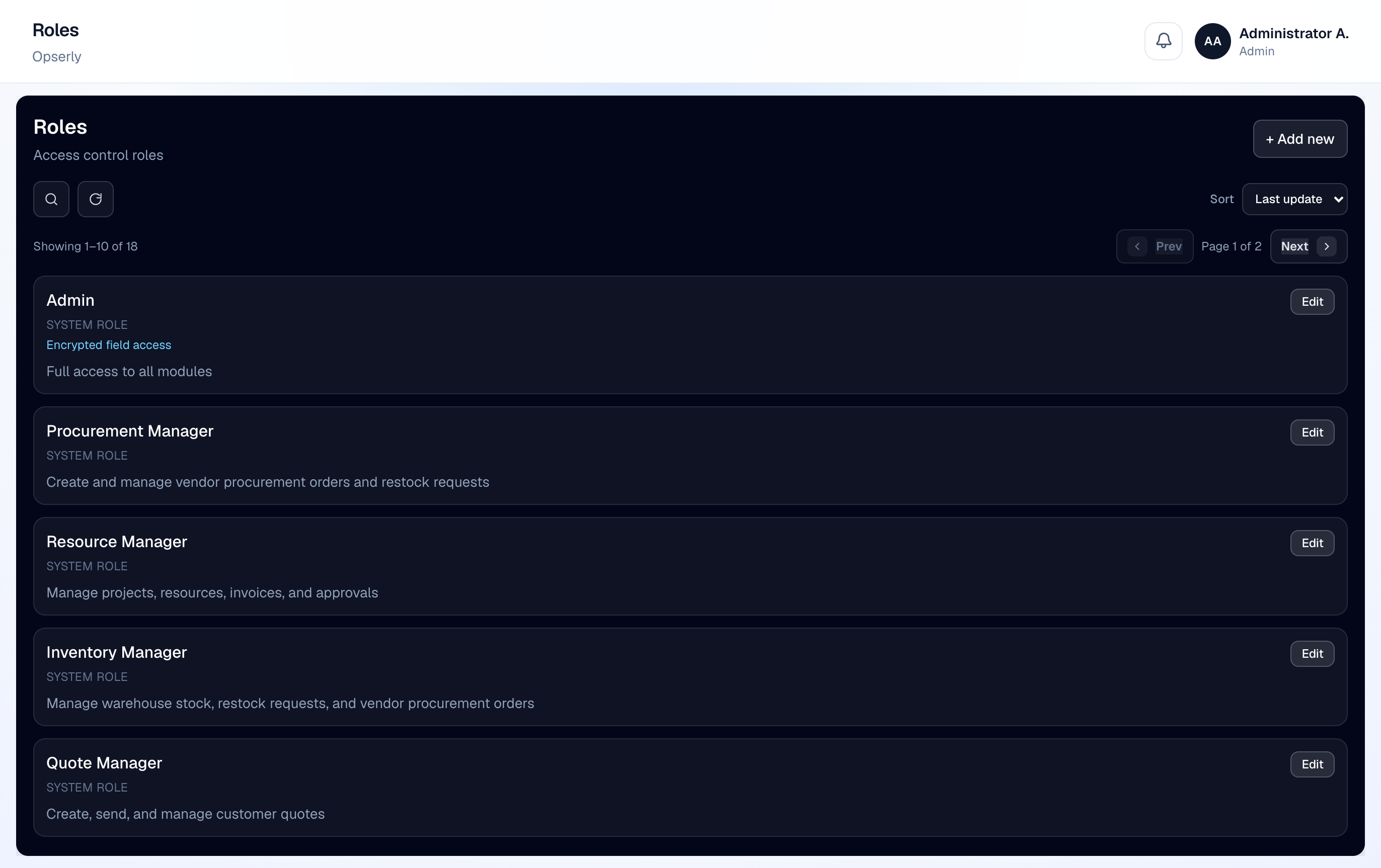 Manage roles and permissions